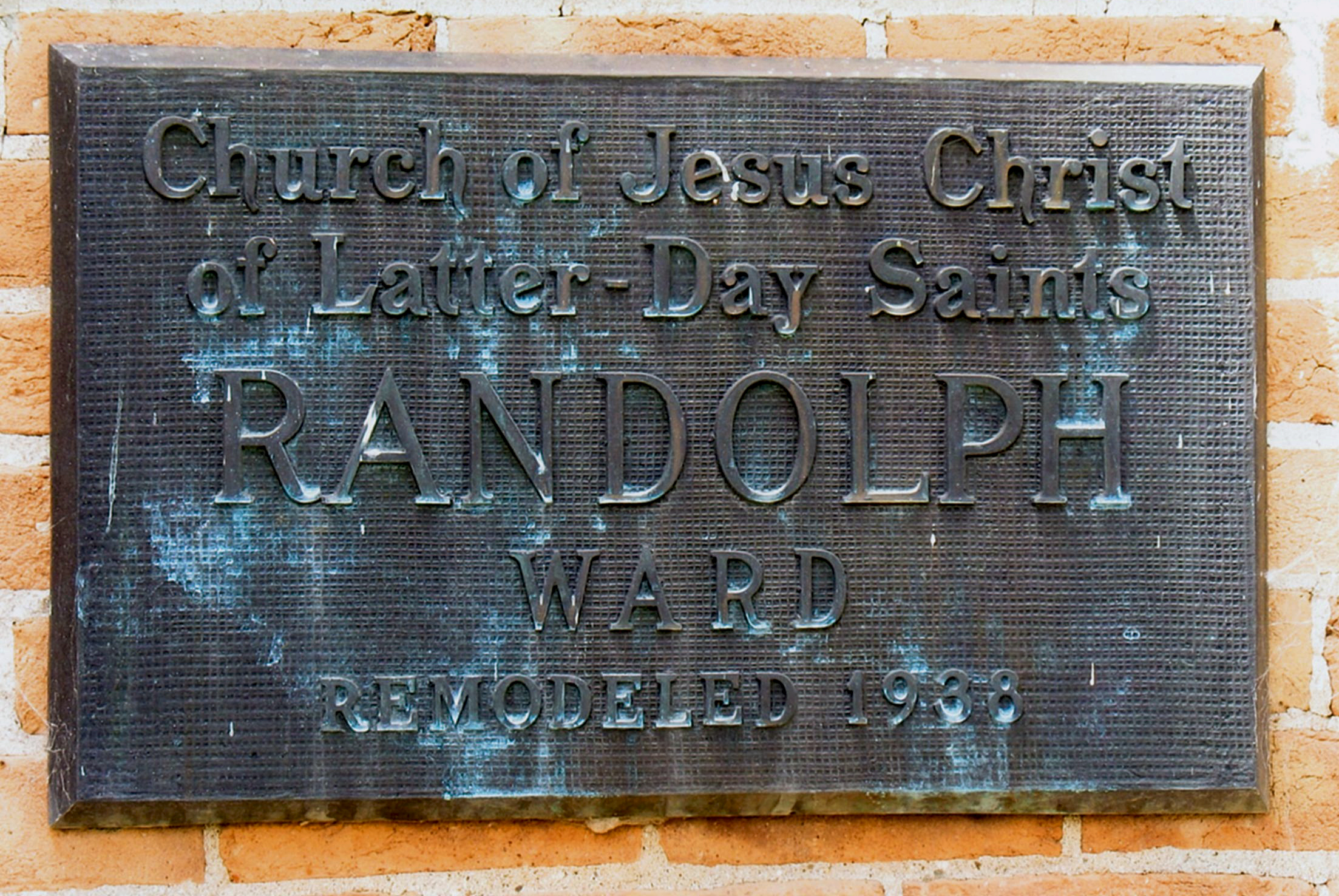 3 Randolph Ward Plaque