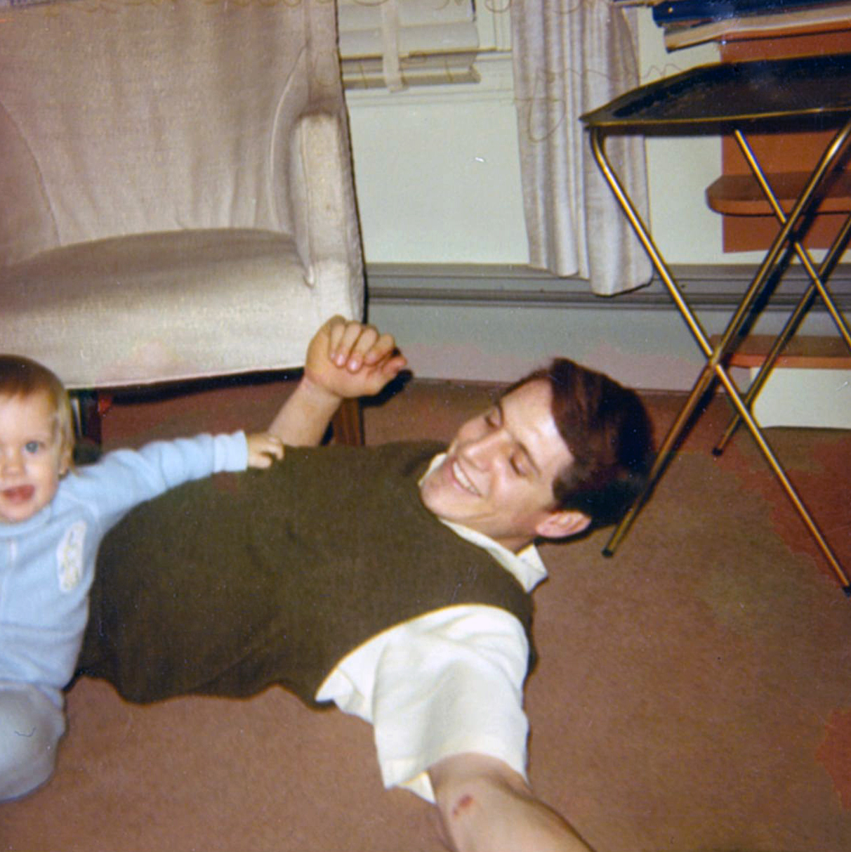 1070 Richard with Adam December 1970