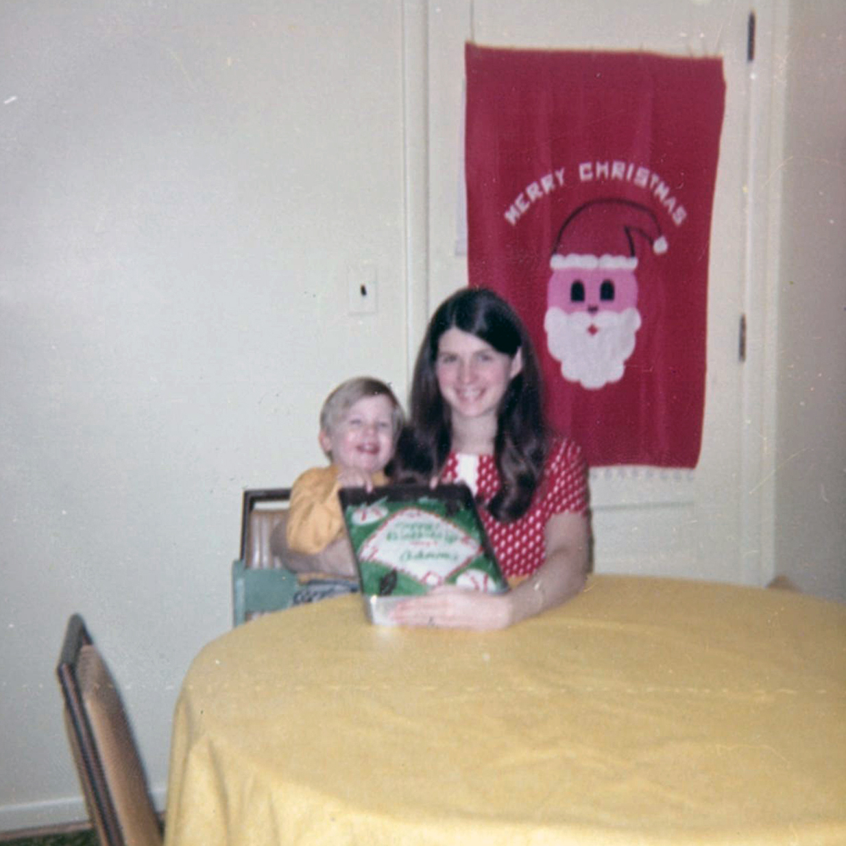 1091 Adam and Nadine on his second birthday Dec 31 1971