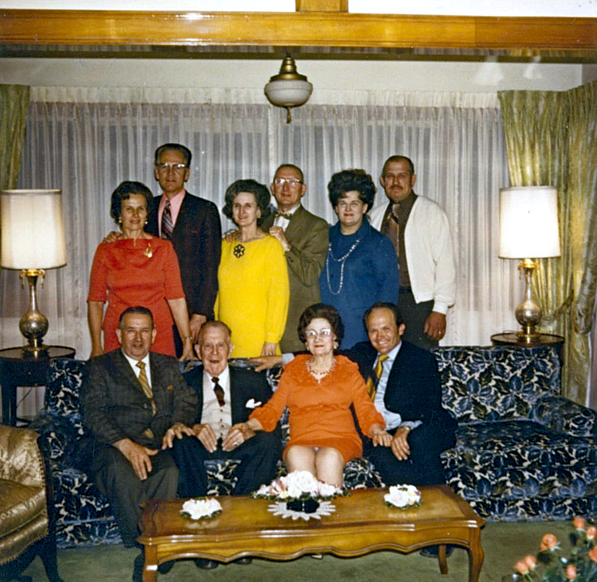 1217 Elaine and Vard Erma and Ralph Ruth and Wilford Dean Dad Elggren Olive and June