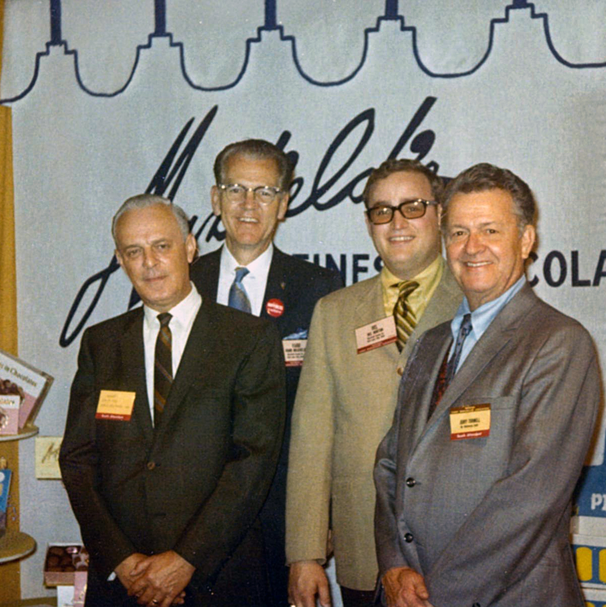 808 Howard Fry, Vard, Delmar norton, and Jerry Turmell Candy Show Feb 1970 San Francisco CA