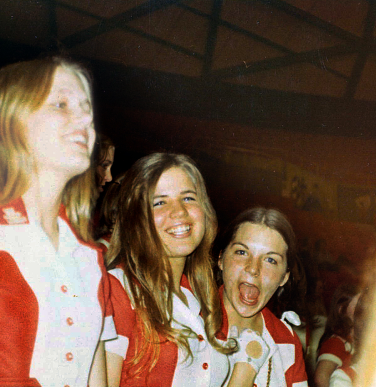 984 Jan Shephard, Nanette, and Stacey Bushnell Pep Club 1972