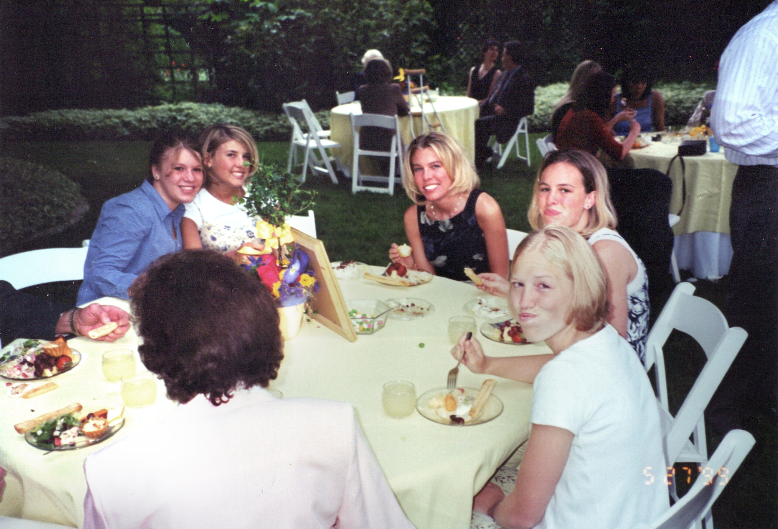 Marissa's Reception Crystal, Candice, Janelle, Stacey Ann and Danica - May 27, 1999