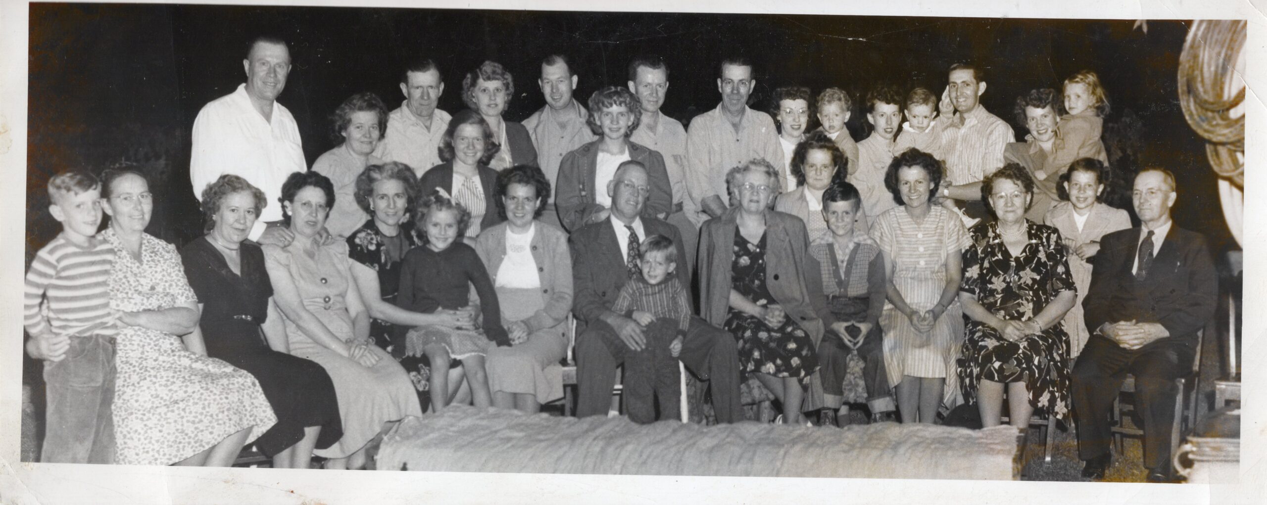 Brown Reunion ~1947 andf Aunt Lily and Uncle Jess